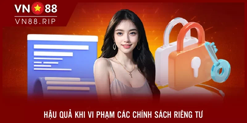 Hậu quả khi vi phạm các chính sách riêng tư